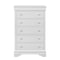 Global Furniture Usa Traditional Glam Croc Pompei Metallic White Chest 1444 - alternate 1
